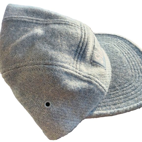 Supreme Harris Tweed 5-panel Camp Cap , light blue - Picture 2 of 4